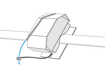 Stap 3 – Vastzetten met tie-wrap